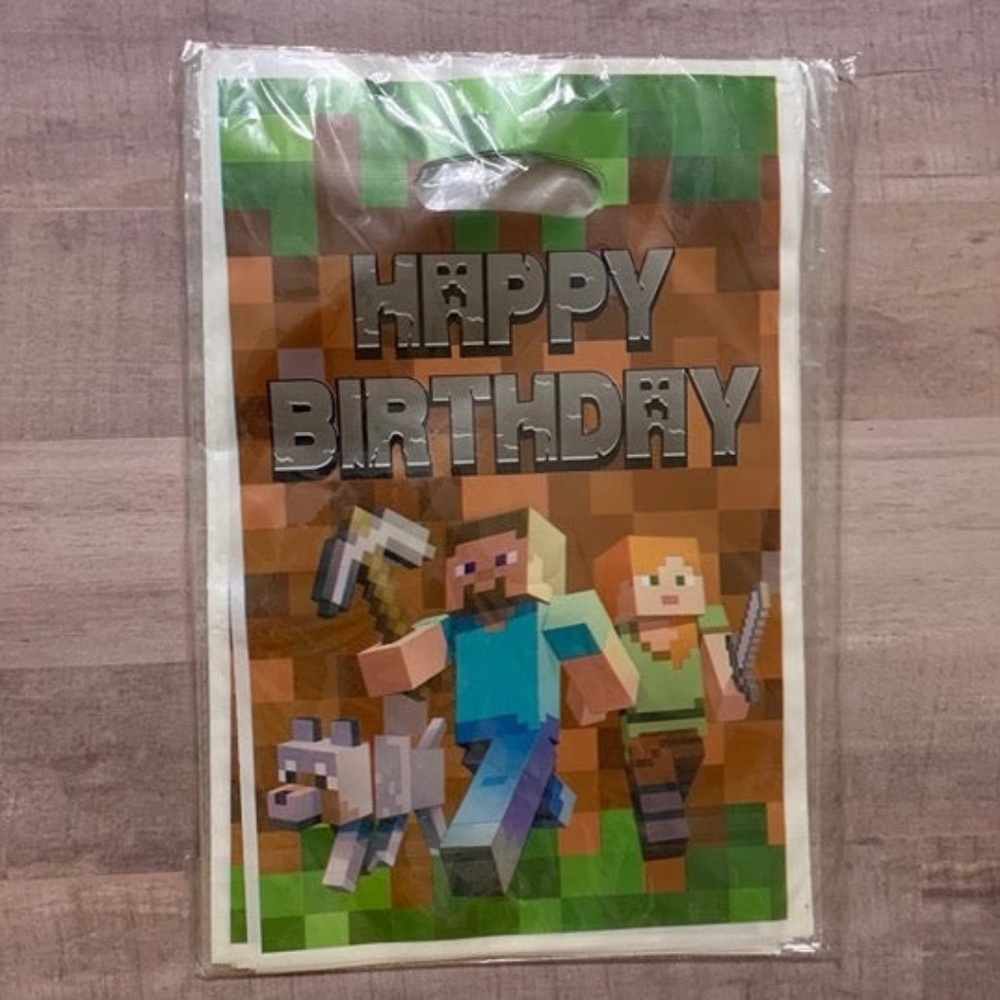 30PC Minecraft Party Favor Bags
